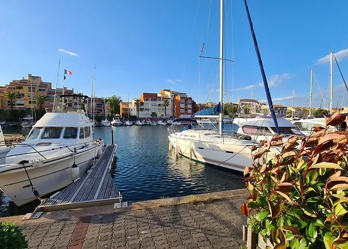 Vog Ou Sur L'ile Des Marinas Au Cap D'agde